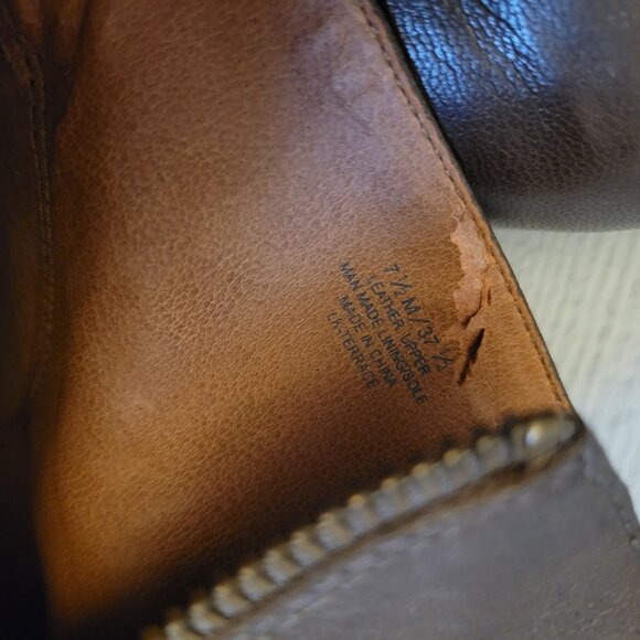 Lucky Brand Brown Leather Ankle Boots With Wooden Heel & Studded Details Size 7. - Picture 3 of 9
